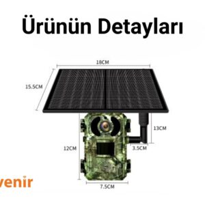 AV-S440H 4MP 3.6mm Lens 4G Solar Fotokapan Kamera Ubox App Hareket Algılama