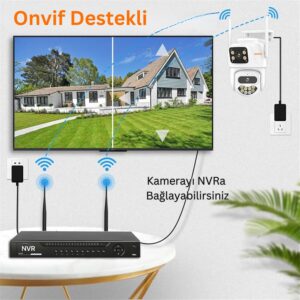 Avenir AV-S306 6MP 2 Kameralı Speed Dome Wifi Ptz Kamera Onvif iCSee App