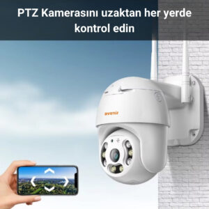 AV-M20 5MP CCTV Kablosuz İki Yolu Ses Onvif Destekli Waterproof Ptz WIFI IP Kamera