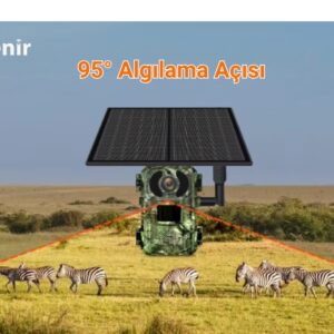 AV-S440H 4MP 3.6mm Lens 4G Solar Fotokapan Kamera Ubox App Hareket Algılama