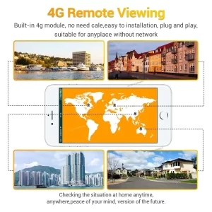 3 MP Solar Sistem 4G Sim Kartlı Speed Dome PTZ Kamera AV-M04