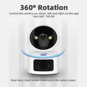 4 MP 2 Kameralı 360° Dönebilen Wifi Bebek Kamerası AV-S213