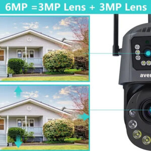 Avenir AV-M05 PTZ 6 MP 256GB 1KM Optik Yaklaştırma İP Kamerası