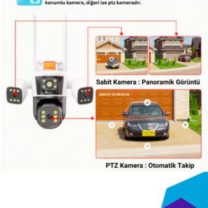 AVENİR AV-S312 12 MP 3 LENSLİ WİFİ IP PTZ KAMERASI