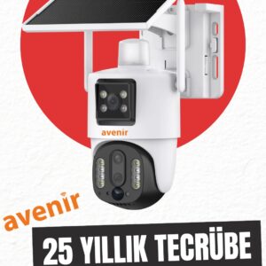 AVENİR AV-M13 4MP 3 LENSLİ 4G Simkartlı IP PTZ KAMERASI