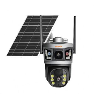 AV-S232 4MP Solar WIFI IP PTZ Dual Light Çift kameralı V380 Pro App Kamera