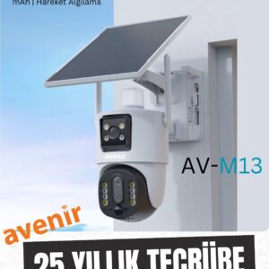 AVENİR AV-M13 4MP 3 LENSLİ 4G Simkartlı IP PTZ KAMERASI