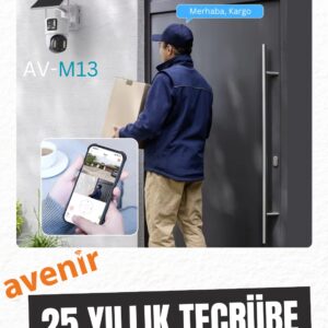 AVENİR AV-M13 4MP 3 LENSLİ 4G Simkartlı IP PTZ KAMERASI